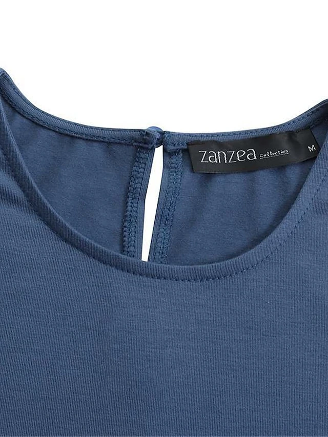 Women's Casual Dress Cotton Linen Dress Maxi Long Dress Cotton Blend Basic Classic Outdoor Daily Vacation Crew Neck Ruched Ruffle Long Sleeve Fall Winter Autumn 2023 Loose Fit Black Blue Brown Plain 8 Women's Casual Dress Cotton Linen Dress Maxi Long Dress Cotton Blend Basic Classic Outdoor Daily Vacation Crew Neck Ruched Ruffle Long Sleeve Fall Winter Autumn 2023 Loose Fit Black Blue Brown Plain - Image 8