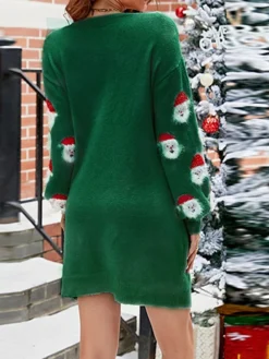 Women's Christmas Dress Sweater Dress Christmas Sweater Dress Mini Dress Ugly Ugly Christmas Christmas Daily Vacation Going Out Crew Neck Long Sleeve Patchwork 2023 Loose Fit Black Pink Green S M L XL 25 Women's Christmas Dress Sweater Dress Christmas Sweater Dress Mini Dress Ugly Ugly Christmas Christmas Daily Vacation Going Out Crew Neck Long Sleeve Patchwork 2023 Loose Fit Black Pink Green S M L XL -Party Prom Dresses Sales Store ztcsqb1694601815293